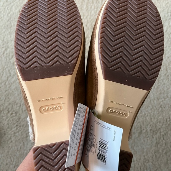 Crocs Sarah lined clog, color:hazelnut, standard fit, women size 10, brand new - Picture 4 of 4